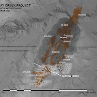 Eskay Creek Project - Drillhole Location Map
