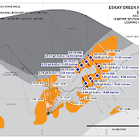 Eskay Creek 21A Zone Cross Section 10060N