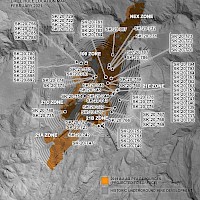 Eskay Creek Drill Hole Location Map