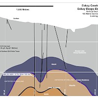 Eskay Creek - Vertical Section 1193N