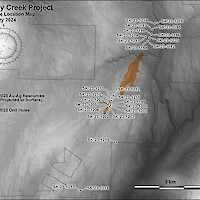 Eskay Creek Drillhole Location Map